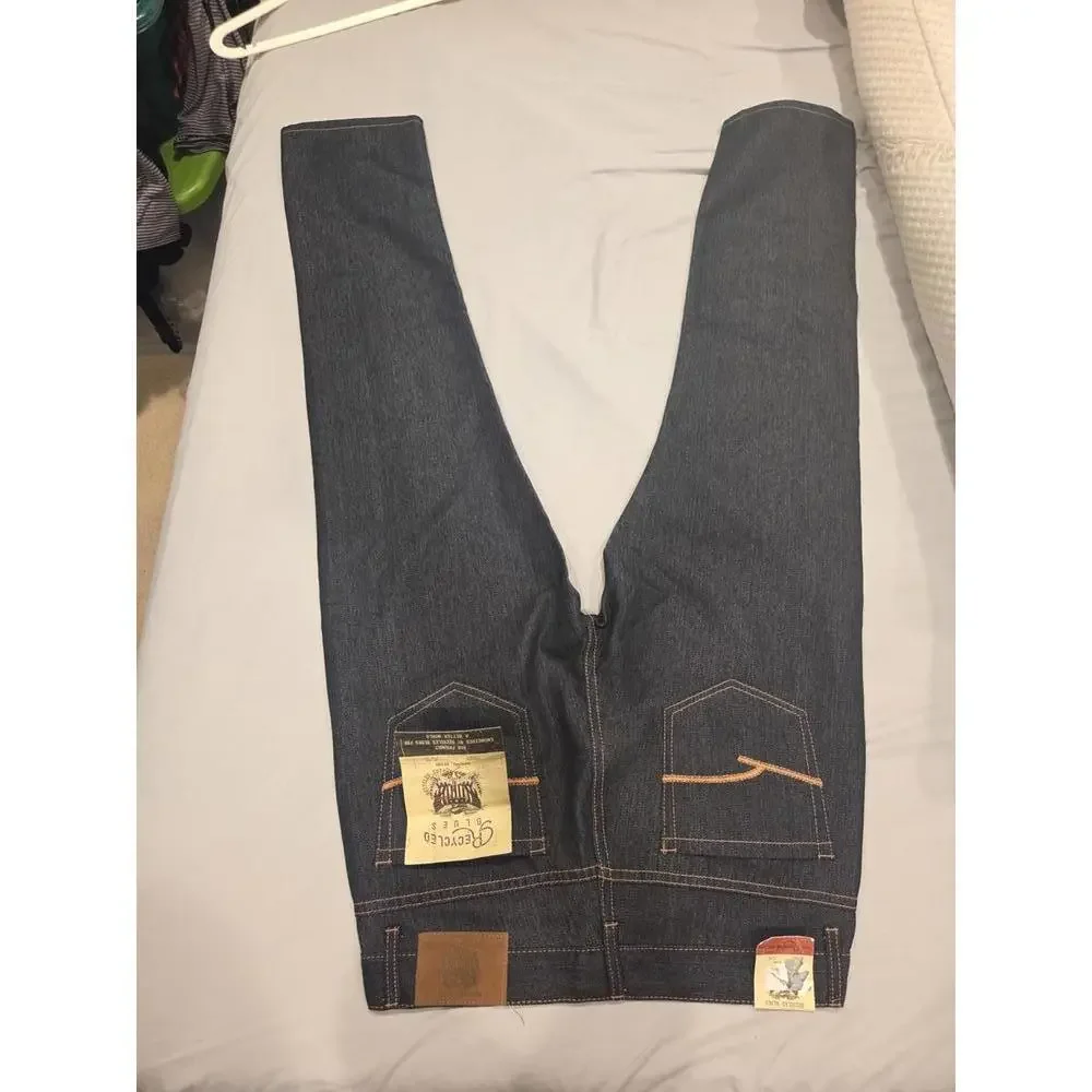 Nwt Recycled Blues Slim Fit Dark Wash Denim Jeans Size 32x32